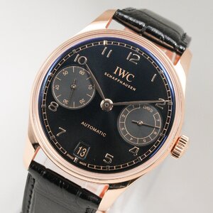 アイ・ダブリュー・シー IWC 腕時計 ポルトギーゼ オートマティック 42 18K レッドゴールド IW501707 メンズ 中古 極美品 [質イコー]