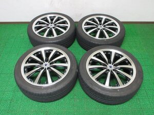 Q338【送料無料】215/45R17 超溝高 8.5分山 夏タイヤ ZIEX ZE914 2020年製 アルミ ホイールセット 4本 激安 86 GR86 プリウス カローラ BRZ