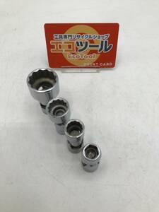 【領収書発行可】○Snap-on/スナップオン 3/8ユニバーサルソケット(ミリ表示)旧ロゴ 4点セット [ITFZ4WTV1DO0]