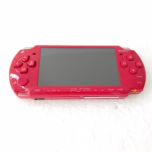 ソニー　PSP2000 ディープレッド　美品　プレイステーションポータブル