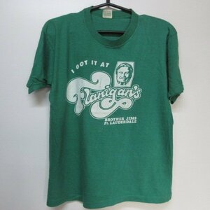 80s USA製 Tシャツ M 緑　100%COTTON ヴィンテージ　アメリカ古着　sy2433