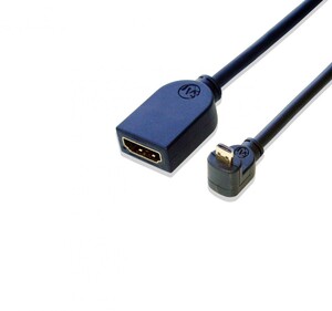 HDMI MicroHDMI L型（上向き）変換延長ケーブル 50cm