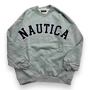 NAUTICA ノーティカ FREAKS STOREフリークスストア アーチロゴスウェット ス トレーナー プルオーバー コットン ポリエステル グレー M