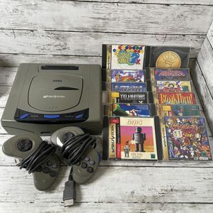 8P5 SEGA SATURN 本体 動作確認済 テレビゲーム セガサターン ソフト12本セット