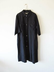 美品 2023SS MARGARET HOWELL / マーガレットハウエル 578-3157002 SOFT LINEN Ⅱ D.NAVY * シャツ ワンピース