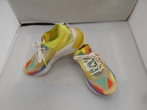 【PUMA　LQDCELL】プーマリキッドセル　レディーススニーカー　イエロー系　合成繊維生地　24.5cm　SY02-CUL