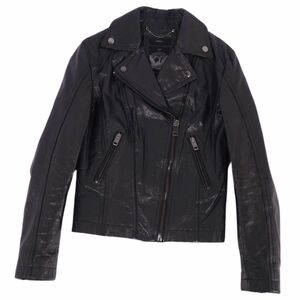 美品 ディーゼル DIESEL ジャケット レザージャケット ダブルライダース バッファローレザー アウター レディース XS cf01ob-rm11f08542