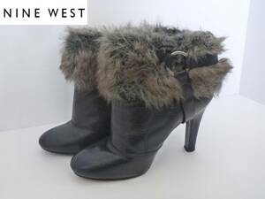 ナインウエスト NINE WEST ★黒　ブラック　ショートブーツ　5M…22