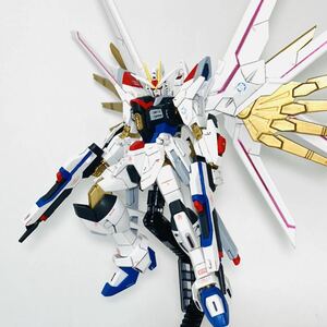 HGCE1/144マイティーストライクフリーダムガンダム改修塗装済み完成品　ガンダムシードフリーダム