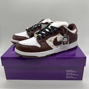 【28cm】 新品 Supreme Nike SB Dunk Low OG QS Gold Stars Brown シュプリーム ナイキ ダンク ロー ゴールドスターズ (DH3228-103) F617