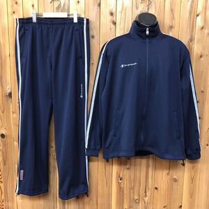 Champion＊チャンピオン メンズO 上下セット 長袖 ジャージジャケット ロングパンツ ネイビー セットアップ トレーニング スポーツウェア