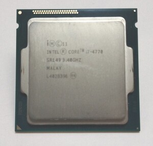 Intel Core i7-4770 3.40GHz MALAY 動作品中古！