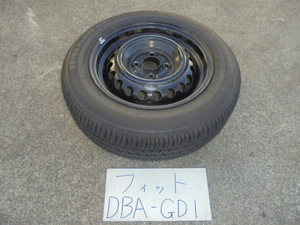 フィット　18年　DBA-GD1　スチールホイール付タイヤ　175 65 R14 82S　１本　SEIBERLING　７分山位