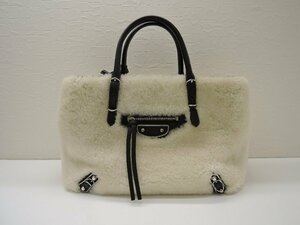 バレンシアガ BALENCIAGA ミニペーパー ハンドバッグ トートバッグ 387477 中古 Aランク BRB・バッグ・財布