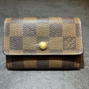 【1円スタート】【財布】LOUIS VUITTON ルイ ヴィトン ダミエ ポルトモネ プラ コインケース 小銭入れ＆カード入れ