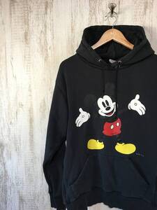 527☆【ディズニーコラボ ミッキーマウス スウェットパーカー】XLARGE × Disney エクストララージ フーディー L