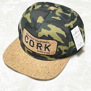 未使用 CORK SUPPLY CO LOGO SNAPBACK CAP コルクサプライ ロゴスナップバックキャップ カリフォルニア スノーボード サーフ 男女兼用 