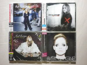 『Avril Lavigne 国内盤帯付アルバム4枚セット』(DVD付有,Let Go,Under My Skin,Goodbye Lullaby,Avril Lavigne,SSW,Rock)