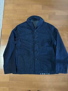 【新品size42】TCB jeans SEAMENS Jumpers USN DECK JACKET デニム カバーオール ショールカラー デッキジャケット ジーンズ