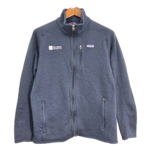 patagonia パタゴニア ベターセーター フリースジャケット アウトドア 企業ロゴ ネイビー (メンズ L相当) 中古 古着 Q9531