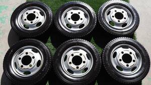 DUNLOP WINTERMAXX LT03 205/70R17.5 115/113L LT 2021年式 おまけホイール付 チューブレス スタッドレス6本セット★