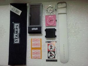 S.T.A.M.P.S. スタンプス 切手の様な時計セット 腕時計としても貼っても 着せ替え時計 A girl