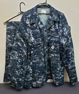 アメリカ海軍　USN　US　NAVY　戦闘服　制服　ミニタリー　デジタル　XL