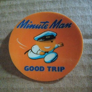 即決 ＭＩＮＵＴＥ ＭＡＮ ＧＯＯＤＴＲＩＰ ステッカーシールデカールアメリカン雑貨ガレージガラスドアシャッターヘルメット