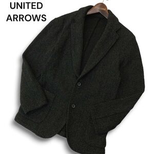 UNITED ARROWS ユナイテッドアローズ 秋冬★ ニット アンコン テーラード ジャケット Sz.S~M位 メンズ　A4T12803_B#N