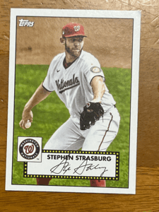 2021 Topps Series 1 スティーブン・ストラスバーグ Stephen Strasburg 1952 Redux T52-41