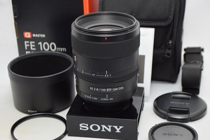 美品★SONY ソニー FE100mm F2.8 STF GM OSS SEL100F28GM★元箱付・レンズフード付・おまけ付