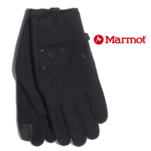 新品＊防風グローブ＊ウインド プロテクション手袋【マーモット】Marmot【甲・掌・マチ透湿性タッチパネル対応はっ水】アウトドアから日常