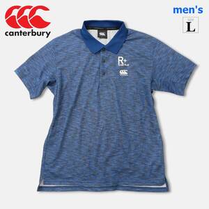 極上美品！吸汗速乾で超快適！【 Canterbury (size L) 】カンタベリー 半袖ポロシャツ ネイビー R+ WORKOUT POLO ラグビー RP30364