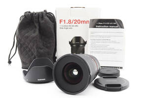 [超美品] サムヤン◆SAMYANG 20mm F1.8 ED AS UMC ソニー Eマウント #AA2014801