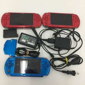 SONY　PSP3000　本体　おまとめ3点　充電コード付き【CEAZ7014】