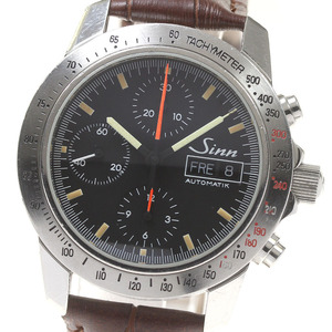 訳あり ジン Sinn 303 アウトバーン クロノグラフ デイデイト 自動巻き メンズ _820593