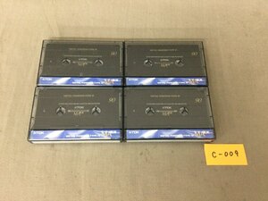 ★Ｃ―００９★カセットテープ4本セット　中古 TDK MA EX 90分 メタルポジション タイプⅣ メタルテープ 録音消去済 [60]