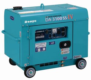 デンヨー　ディーゼルエンジン発電機　DA-3100SS-IV