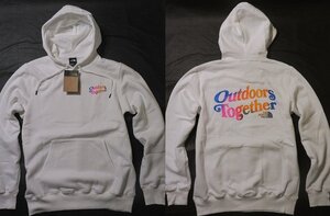 本物正規◆ノースフェイス◆スウェットパーカー PRIDE HOODIE■XL■白 /WHITE/OMBREGRAPHIC■新品/アメリカ限定/A69/裏地起毛