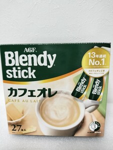 新品 AGF ブレンディスティックカフェオレ81本