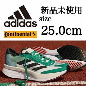 新品未使用 adidas 25.0cm ADIZERO BOSTON 11 M アディダス アディゼロ ボストン ランニング シューズ 厚底 プレート マラソン 陸上 箱無し