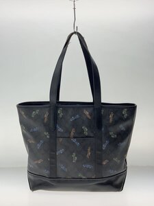 COACH◆トートバッグ/レザー/BLK/総柄/D1821-F30829