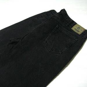 ■黒 ラングラー/Wrangler ブラックデニム 厚めジーンズ ■W[42 inch] 実寸104cm L74cm [股 裾に擦れ無し] アメリカ USA古着 N7 送料520■