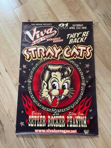 ストレイキャッツ ポスター ブライアンセッツァー ロカビリー stray cats brian setzer 50s ビンテージ　インテリア　モッズ　浅井健一