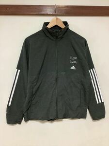 そ1319 adidas アディダス トレーニングウェア キッズ 160 ダークグレー THREE STRIPES