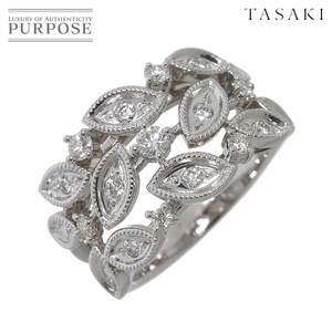 タサキ TASAKI 7.5号 リング ダイヤ 0.31ct K18 WG ホワイトゴールド 750 指輪 田崎真珠 Diamond Ring 90242497