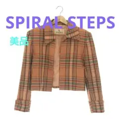 SPIRAL STEPS ジャケットアウター チェック 40 キュプラ 日本製