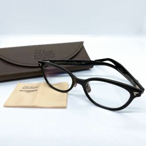 極美品 BJ CLASSIC COLLCTION ビージェイクラシックコレクション SUNSHIFT Et baas コラボ メガネ 眼鏡 eyewear クリアレンズ 度なし 黒