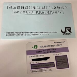 A670/【未使用品】株主優待 JR東日本 割引券