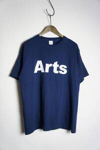 美品 24SS Our Art アワーアート ARTS Standard T-shirts スタンダード ロゴ 半袖 Tシャツ カットソー ネイビー サイズL 本物 729O